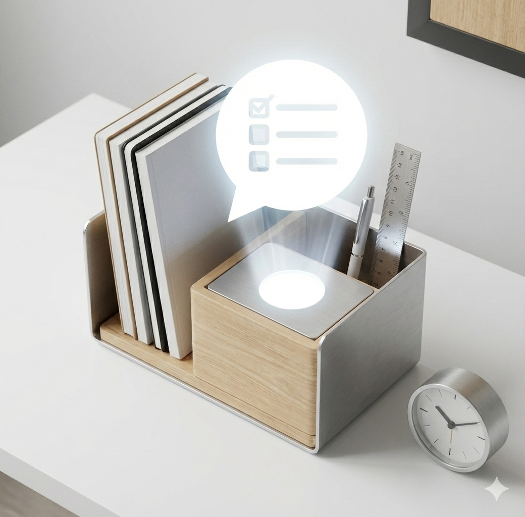 Ilustración de organizador gestionando listas de WhatsApp